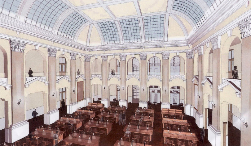 Renovations to restore Reading Room in Carnegie Library begin, expected to be complete by November