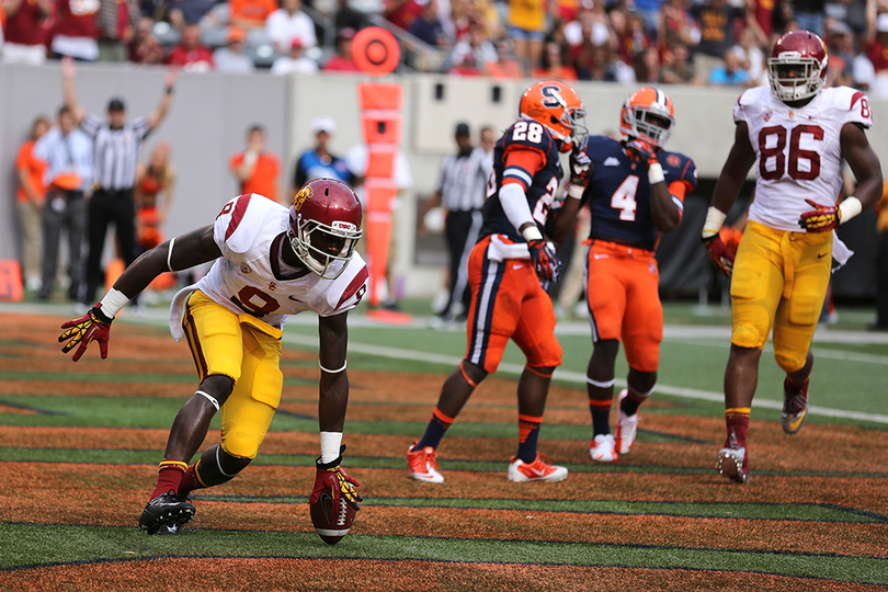 DOWNPOUR: Syracuse fails to contain USC playmakers in 42-29 loss at MetLife Stadium