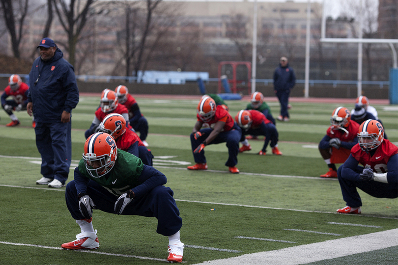 Gallery: Syracuse practices Thursday at Columbia University in preparation for Pinstripe Bowl