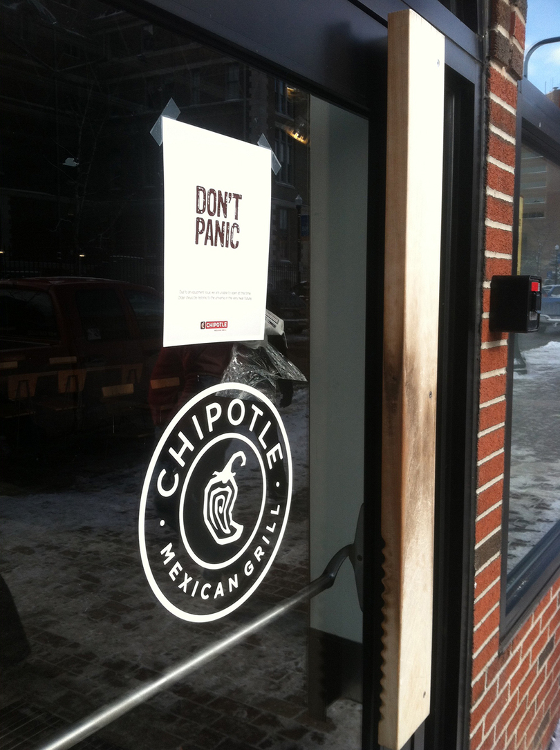 Chipotle Mexican Grill on Marshall Street closed for maintenance after water pipe bursts