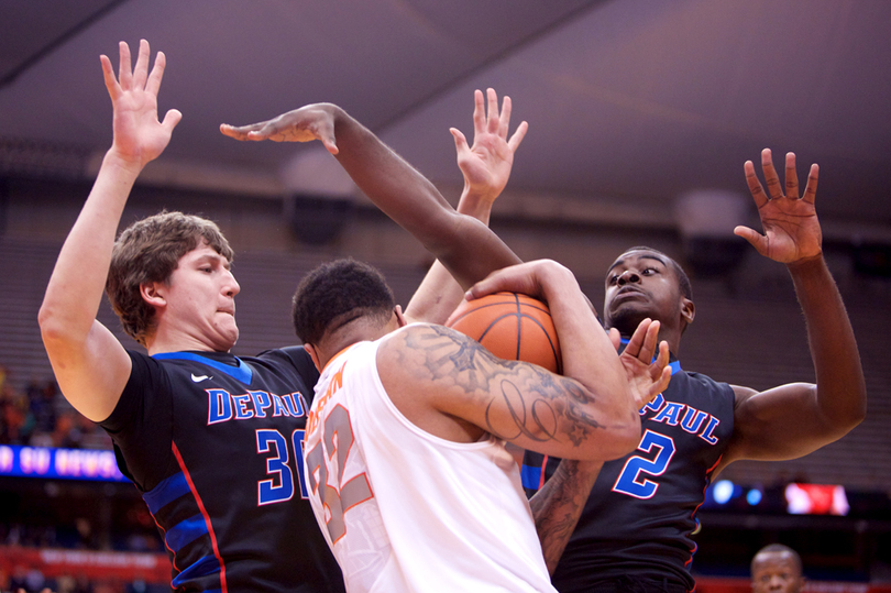 Triche, Southerland focus on getting to line with shots not falling in win over DePaul