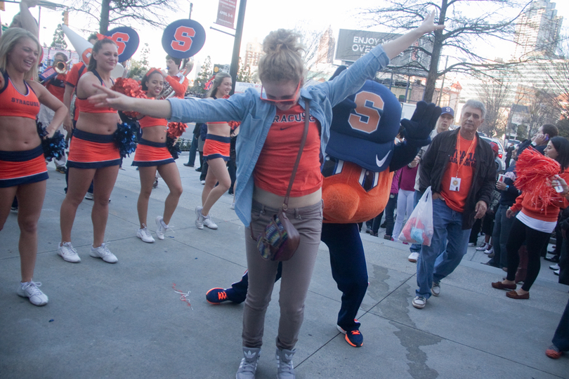 Gallery: Fans celebrate before the NCAA Tournament in Atlanta