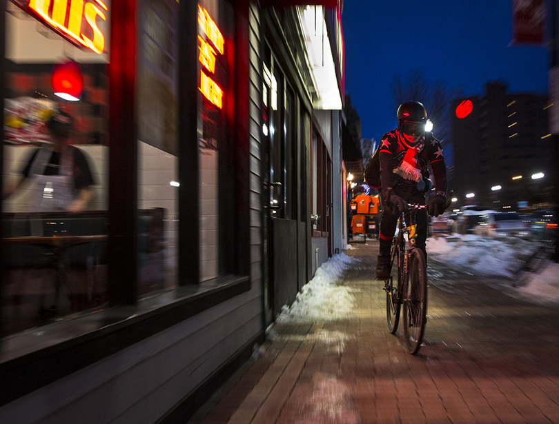 On a roll: Delivery cyclist rides for love of environment