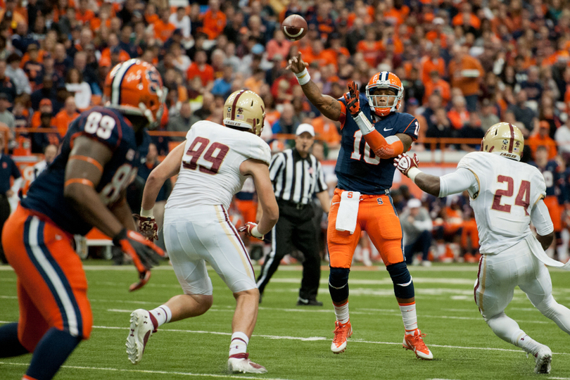 Syracuse continues to transition to fast-paced offense in spring practice