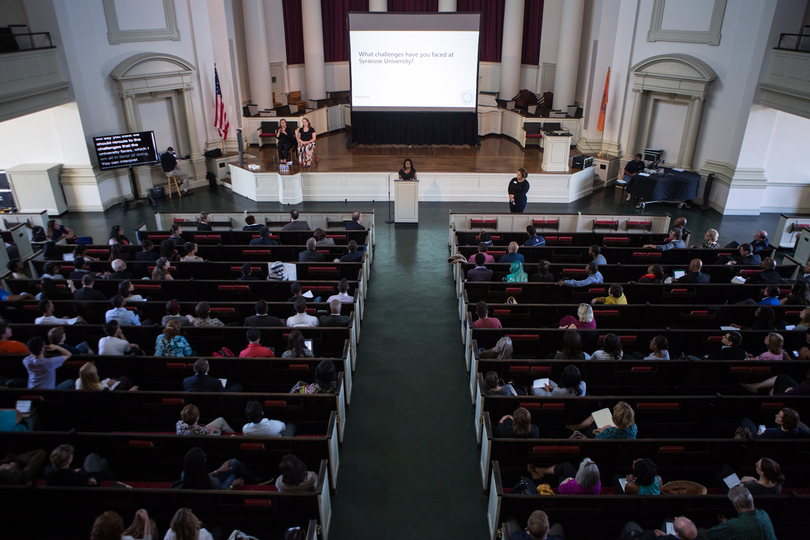 Syracuse University community members discuss diversity and inclusion at campus forum