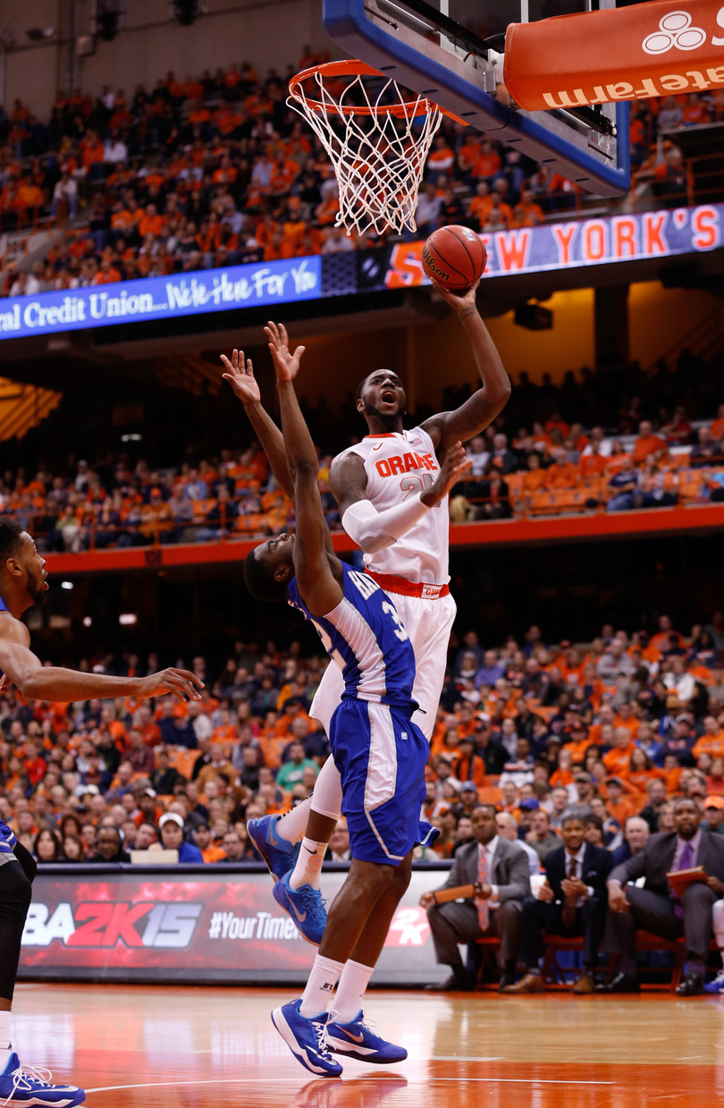 Syracuse pulls away from Hampton 65-47 after uneven performance