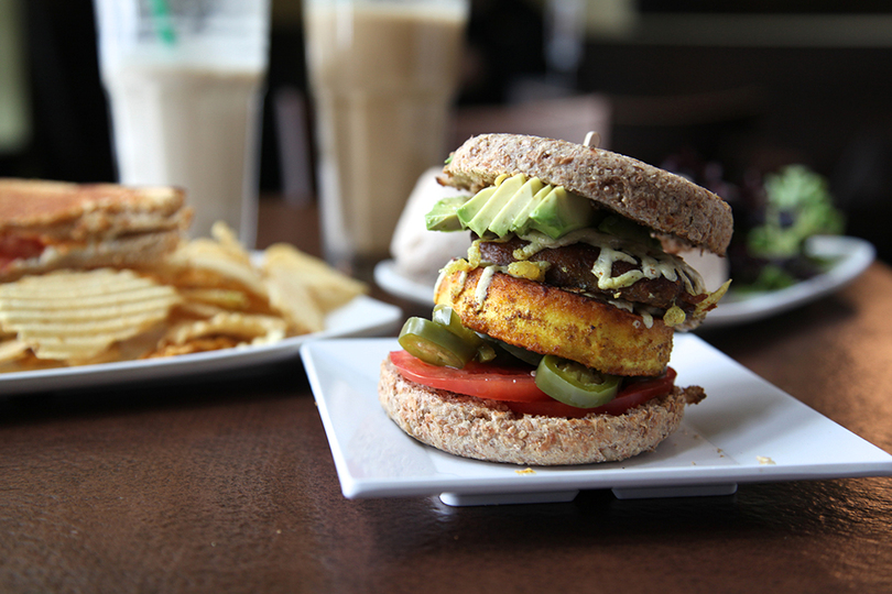 Strong Hearts Cafe offers delicious vegan milkshakes, food