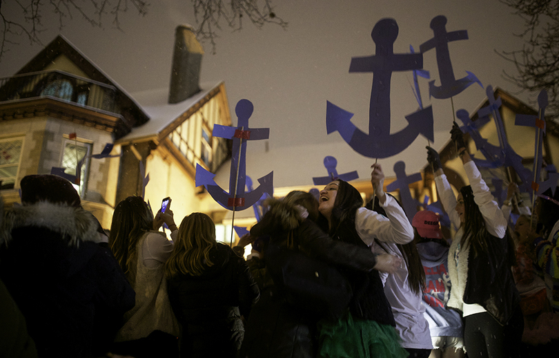 Sororities end recruitment, welcome pledge classes with annual Bid Day event