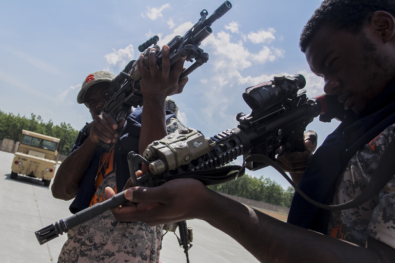 Gallery: Syracuse players tour Wheeler-Sack Army Airfield at Fort Drum