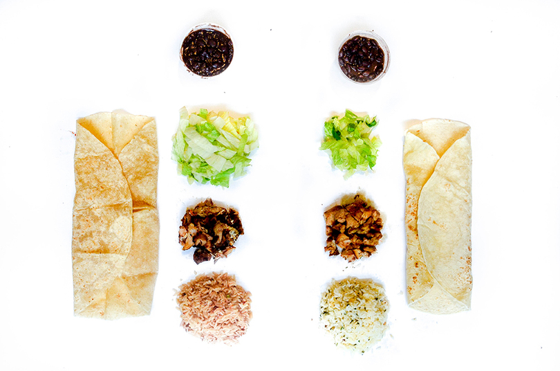 Comparison of Chipotle and Avoca Mexican Grill burritos