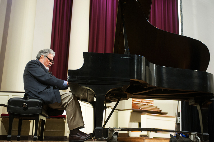 Leon Fleisher performs on piano, discusses musical career