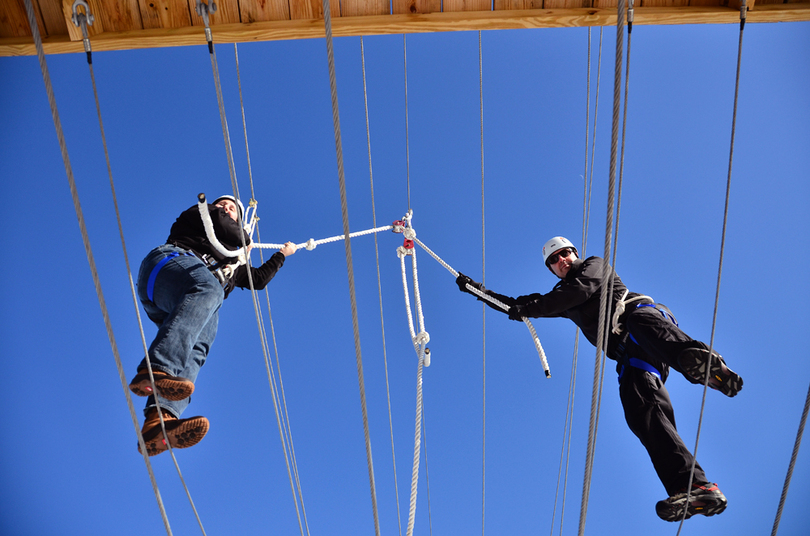 Video: Taking on the SU Outdoor Challenge Course