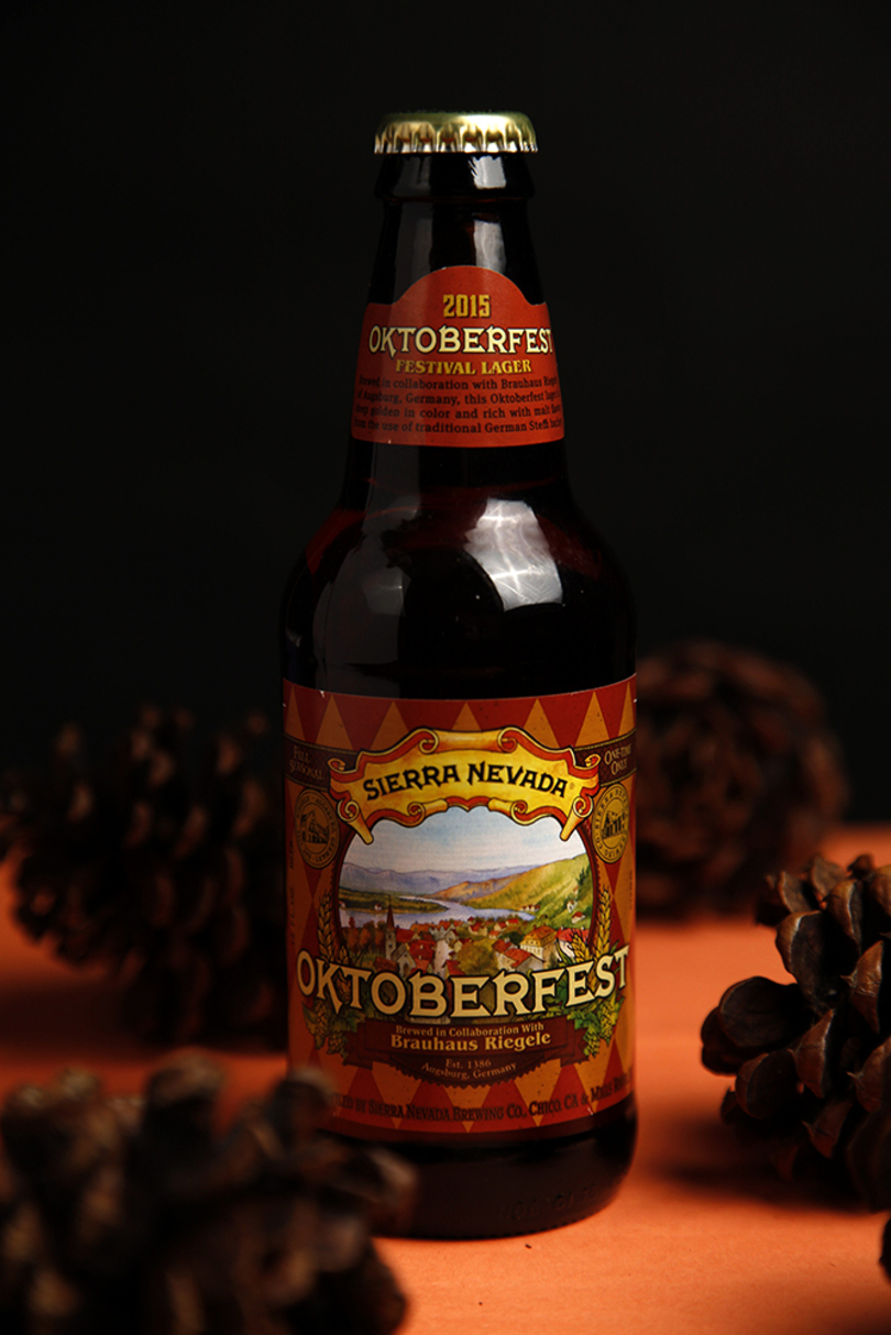 Oktoberfest beer has malty, caramel flavor