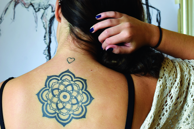 Freshman showcases power to overcome anxiety with mandala tattoo