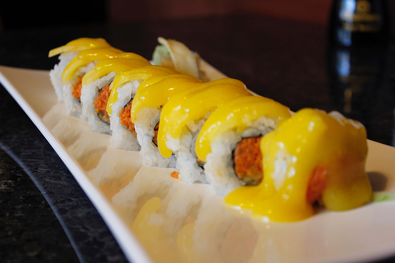 Sakana-Ya Sushi Bar offers excellent dumplings, mango rolls