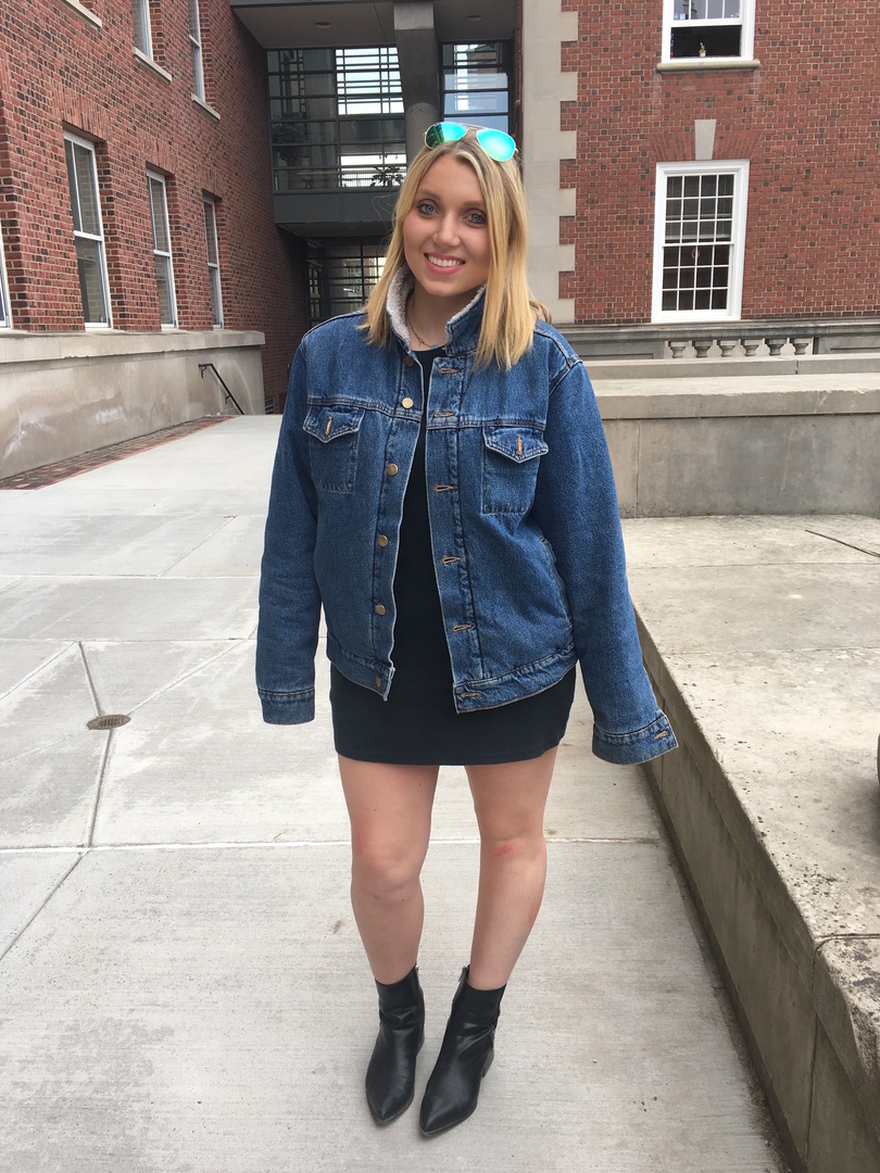 Rock a little black dress in a casual setting