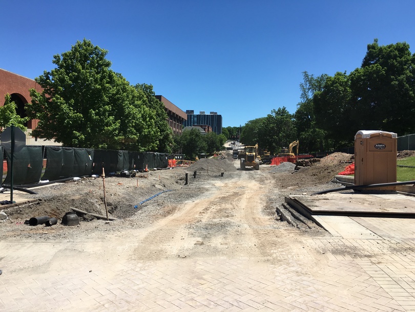 SU construction update: University Place promenade work on schedule