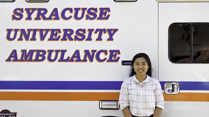 Senior joins SU ambulance, gives back to community