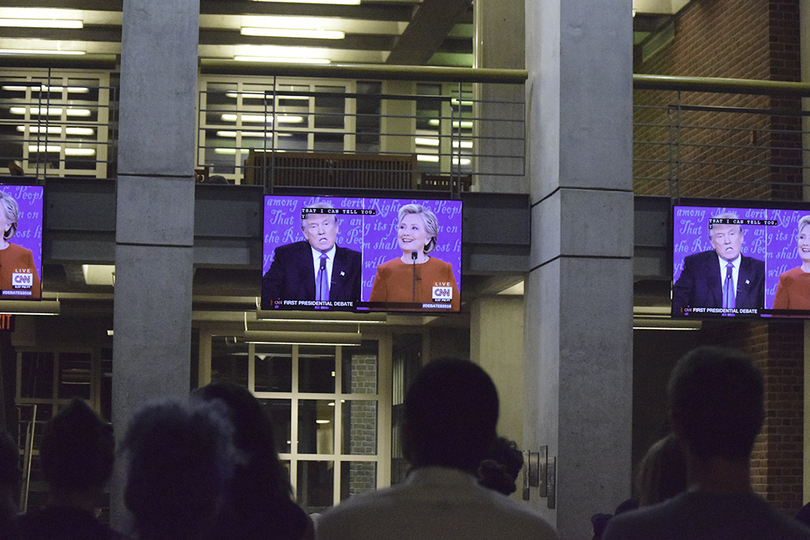 Syracuse University students amused by 1st presidential debate