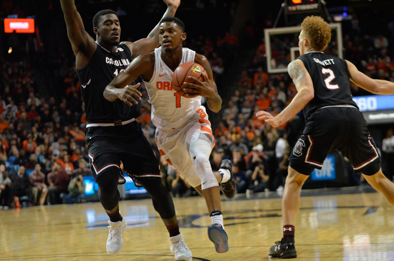 Gallery: No. 18 Syracuse men&#8217;s basketball falls to South Carolina, 64-50