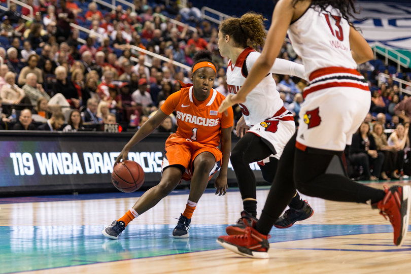 First half surge isn’t enough as Syracuse women&#8217;s basketball falls to No. 8 Louisville, 91-76