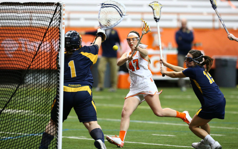 No. 5 Syracuse women&#8217;s lacrosse dominates No. 17 Boston College, 18-8