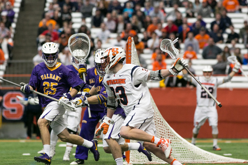 Backed by seniors Nick Mariano and Sergio Salcido, No. 6 Syracuse escapes past No. 12 Albany