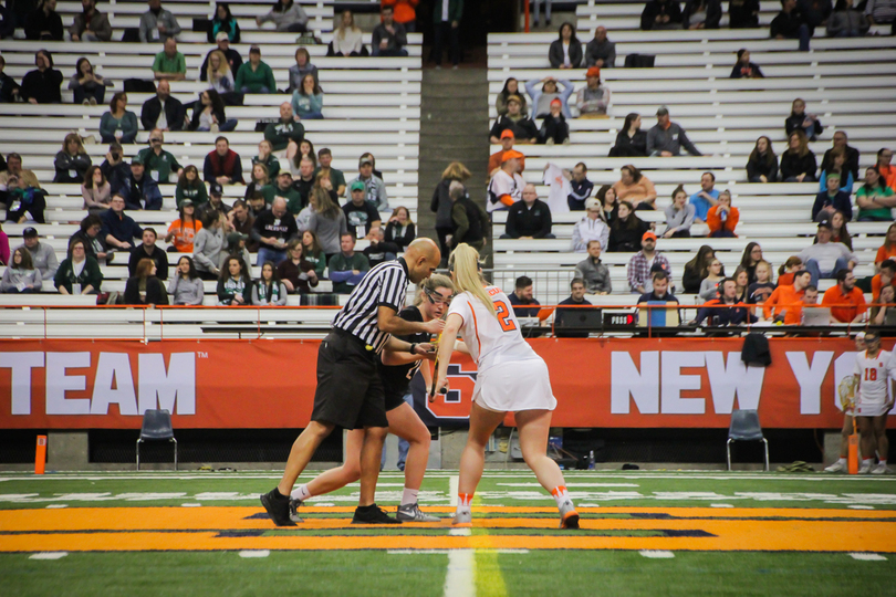 Morgan Widner propels Syracuse to its 18-6 win over Binghamton by dominating the X