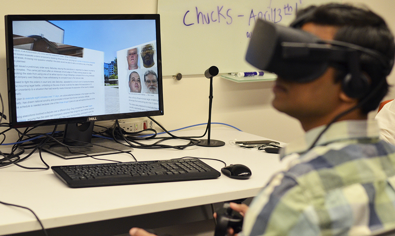 An SU student startup uses virtual reality to read the news