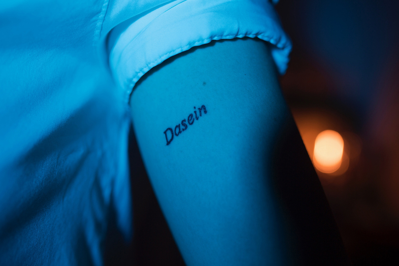 Grad student embraces anxiety with German tattoo