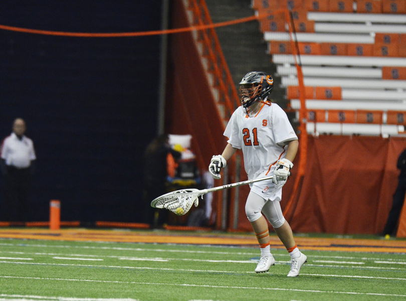 Asa Goldstock, freshman goalie, looks to guide No. 2 seed Syracuse in the ACC tournament