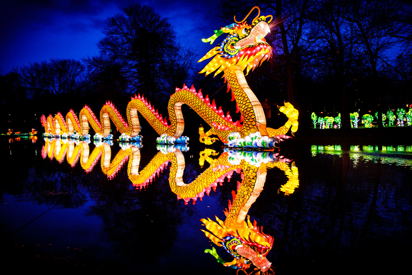 See dragons and baby pandas up close at the NYS Chinese Lantern Festival