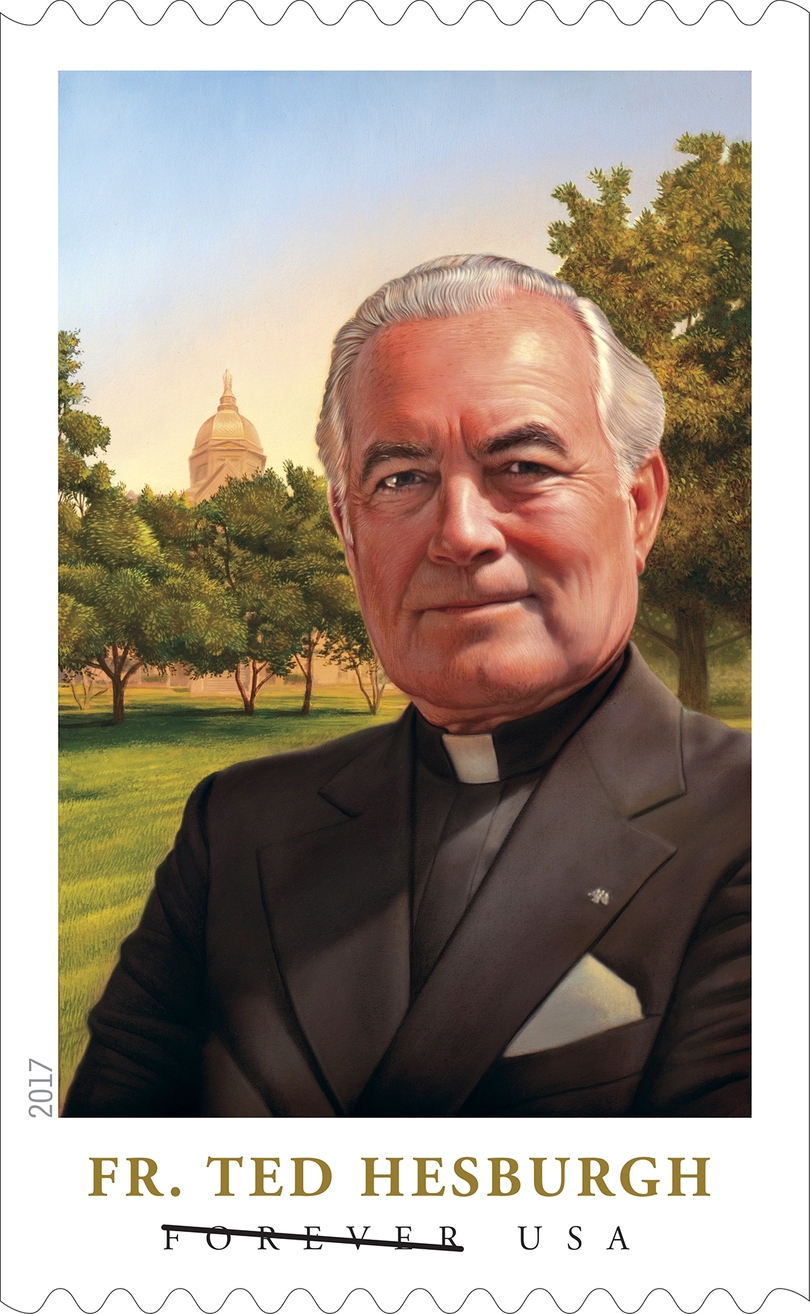 Syracuse native Rev. Theodore Hesburgh commemorated on stamp