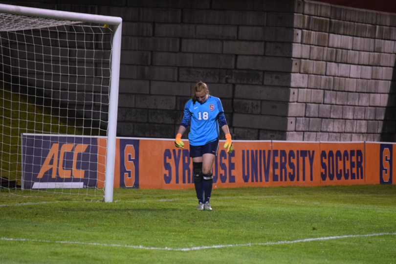 Courtney Brosnan breaks Syracuse saves record in her final game, a 0-0 tie at Virginia Tech