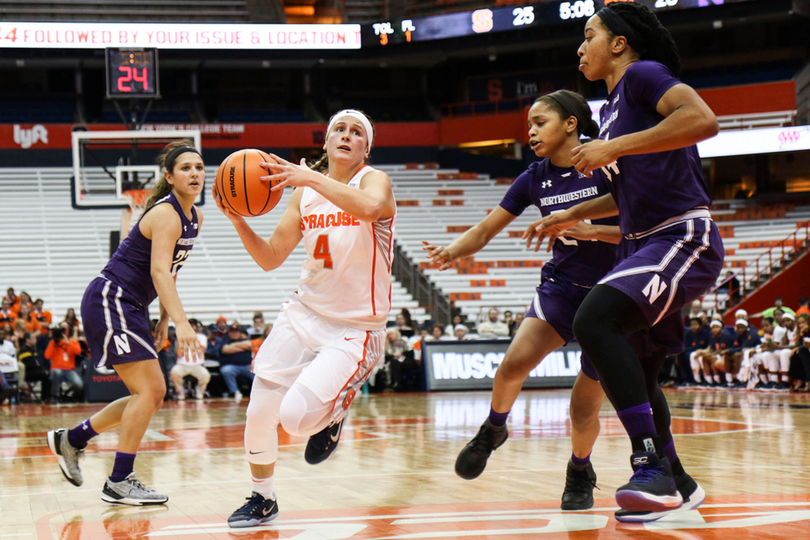 Tiana Mangakahia one point shy of tying Syracuse single-game points record with 44 in 88-77 win over Georgia Tech