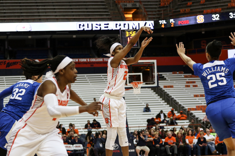 Syracuse can’t replicate hot first half but hangs on to upset No. 17 Duke, 68-65