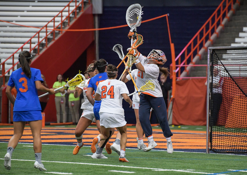 Asa Goldstock stars in net as No. 8 Syracuse topples No. 4 Florida, 17-15