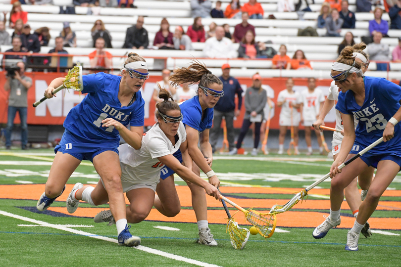 No. 18 Syracuse remains winless in ACC play with 15-14 double-OT defeat at No. 14 Virginia Tech