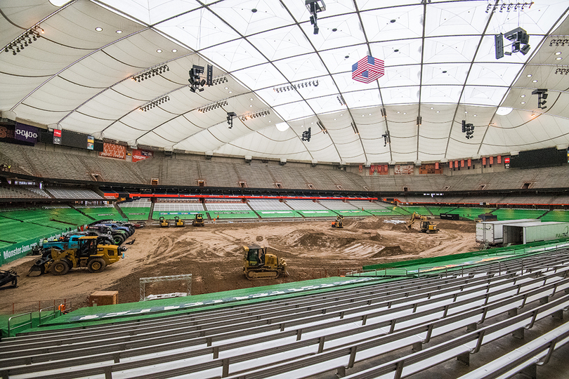 How SU turns the Carrier Dome into a monster truck arena