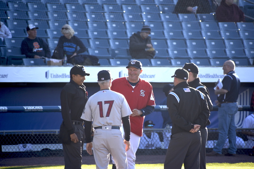 Syracuse Chiefs’ manager Randy Knorr still hopes to continue his career into the big leagues