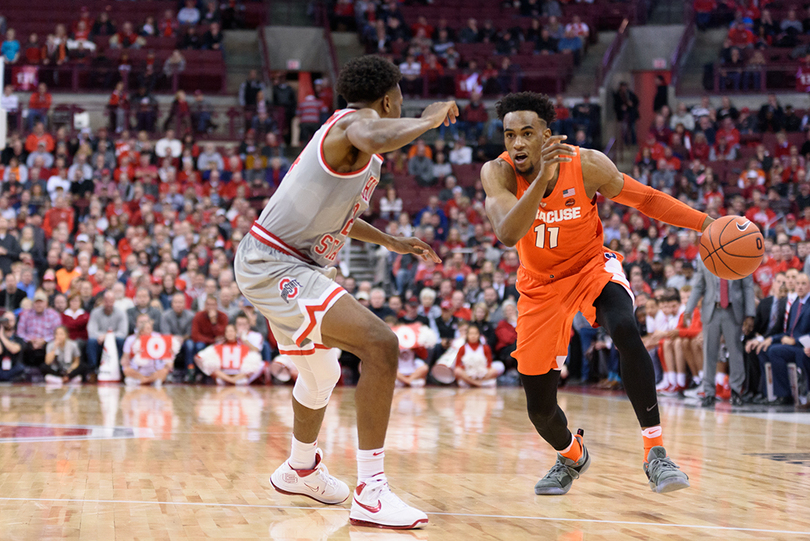 Oshae Brissett bounces back from foul trouble to help Syracuse upset No. 16 Ohio State