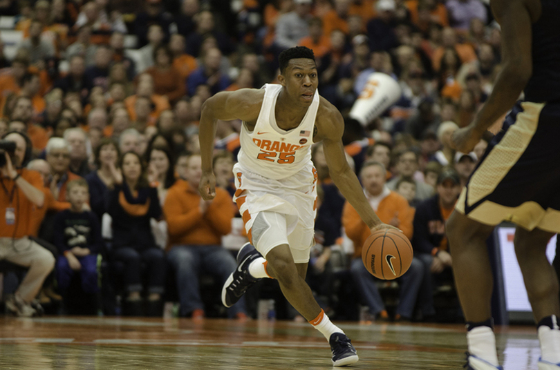 By developing his weak hand, Tyus Battle hopes to score more and boost draft stock