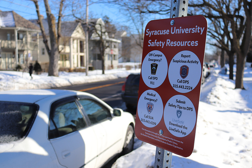 3 campus organizations install safety signs in university neighborhood