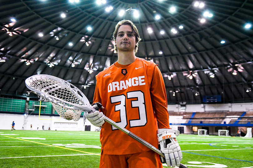 STEADY GOING: Drake Porter built himself into SU’s third goalie in three years