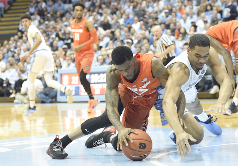 In close game, Syracuse loses to No. 5 North Carolina for 8th-straight time, 93-85