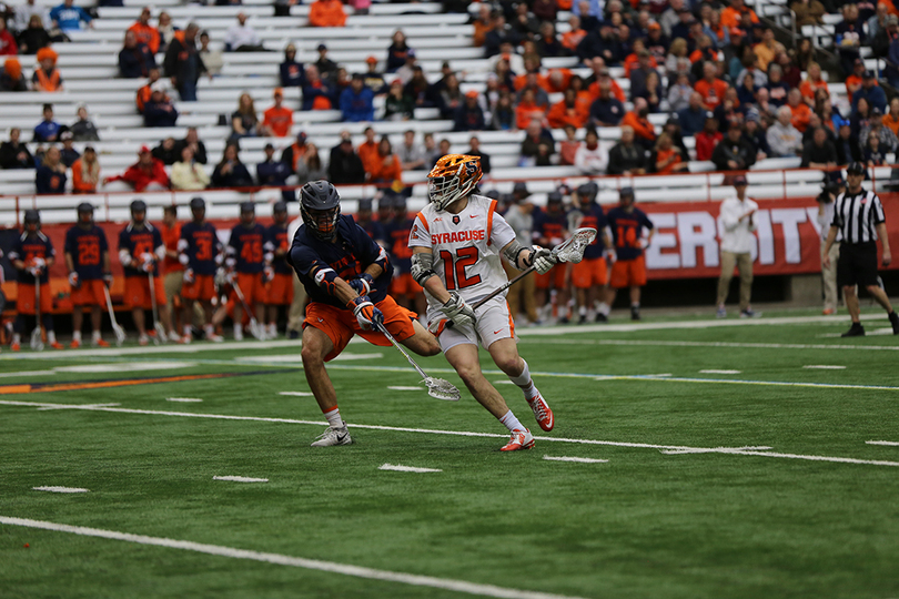 Syracuse blows late lead, falls to Virginia in overtime, 15-14