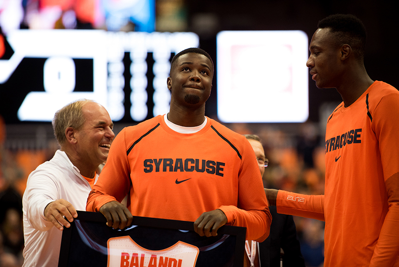 Walk-on Antonio Balandi is a club basketball veteran who develops Syracuse’s bigs’ skills