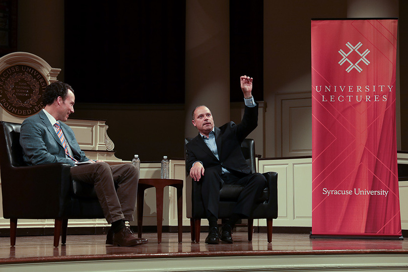 Marcus Solis, a broadcast journalist, discusses state of news industry during lecture