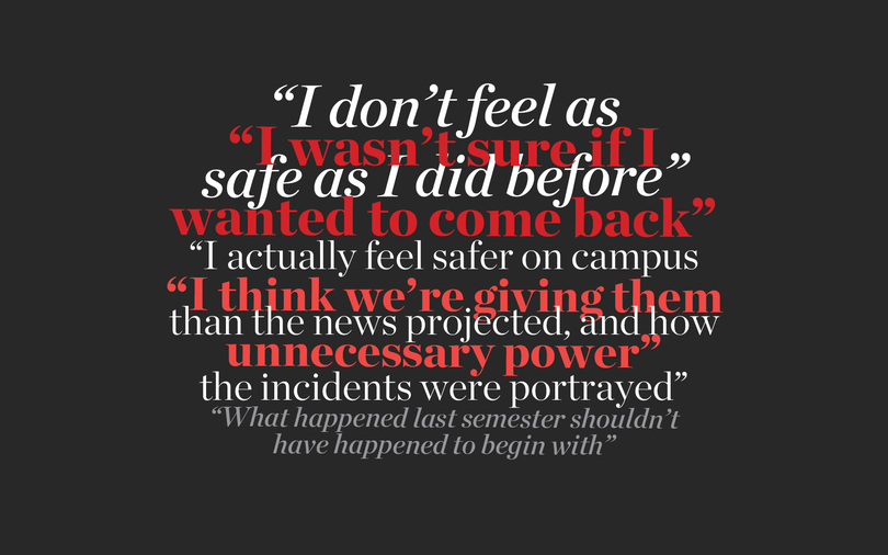 100+ students describe returning to campus after hate crimes