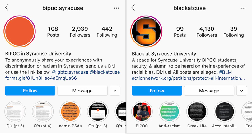 Students, alumni share experiences of racism at SU through Instagram